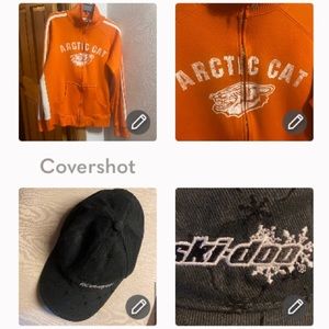 Retro ARCTIC CAT Jacket XL & SkiDoo cap